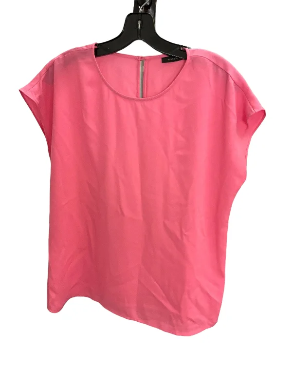 women's tops with spaghetti straps and deep V-necksTop Sleeveless By Halogen In Pink, Size: S