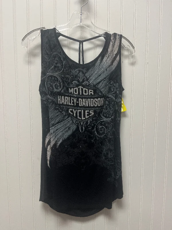 women's tops for creating capsule wardrobesTop Sleeveless By Harley Davidson In Black, Size: M