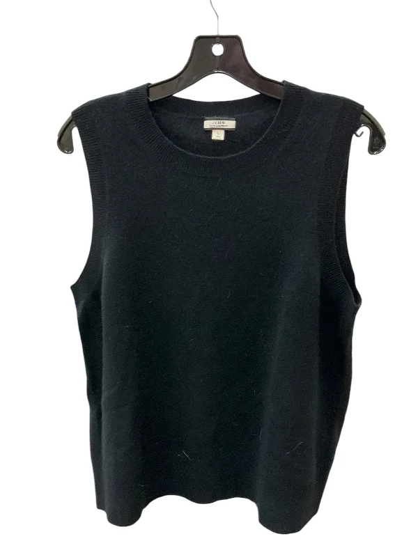 luxury women's topsTop Sleeveless By J Crew In Black, Size: L