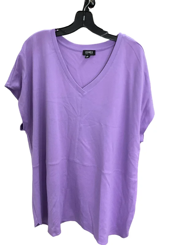 women's tops made from cottonTop Sleeveless By Jones New York In Lilac, Size: 24