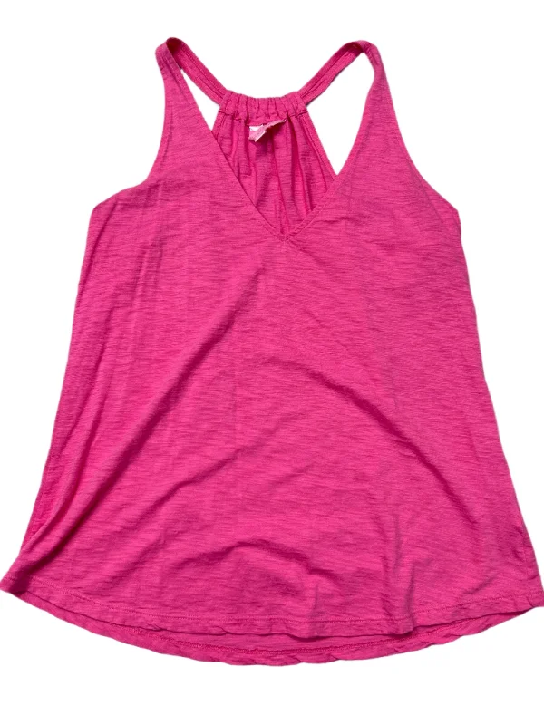 women's tops in solid colorsTop Sleeveless By Lilly Pulitzer In Pink, Size: S