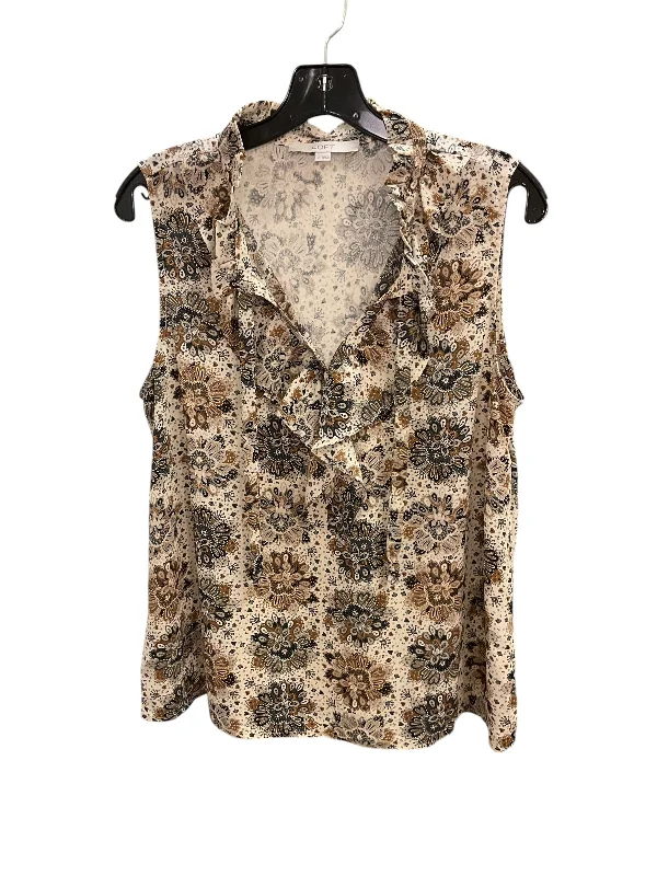 women's tops for those who want to wear pieces that are both functional and fashionableTop Sleeveless By Loft In Beige, Size: M