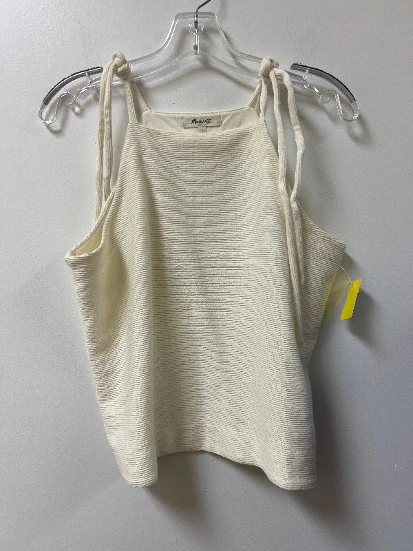 women's tops for those who want to add a personal touch to their wardrobe with unique and one-of-a-kind piecesTop Sleeveless By Madewell In Cream, Size: L