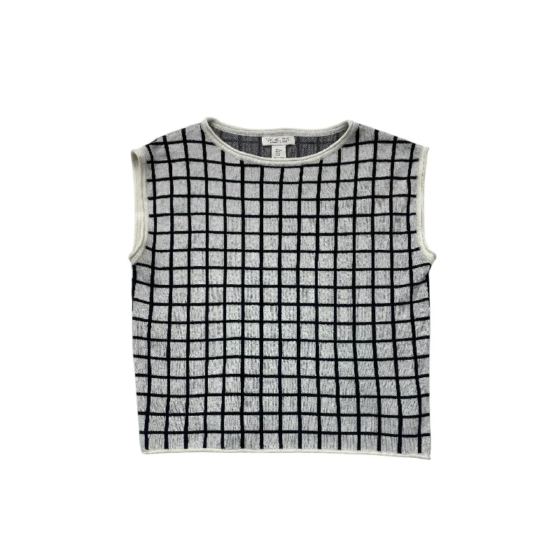 lace women's topsTop Sleeveless By Rachel Zoe In Checkered Pattern, Size: M