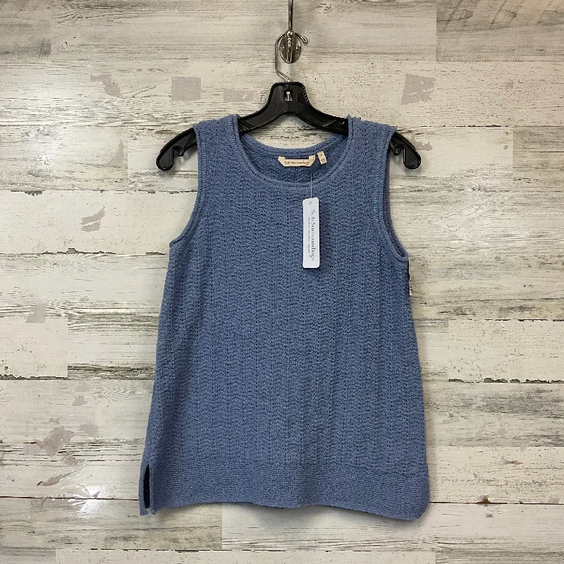 women's tops made from cottonTop Sleeveless By Soft Surroundings In Blue, Size: S