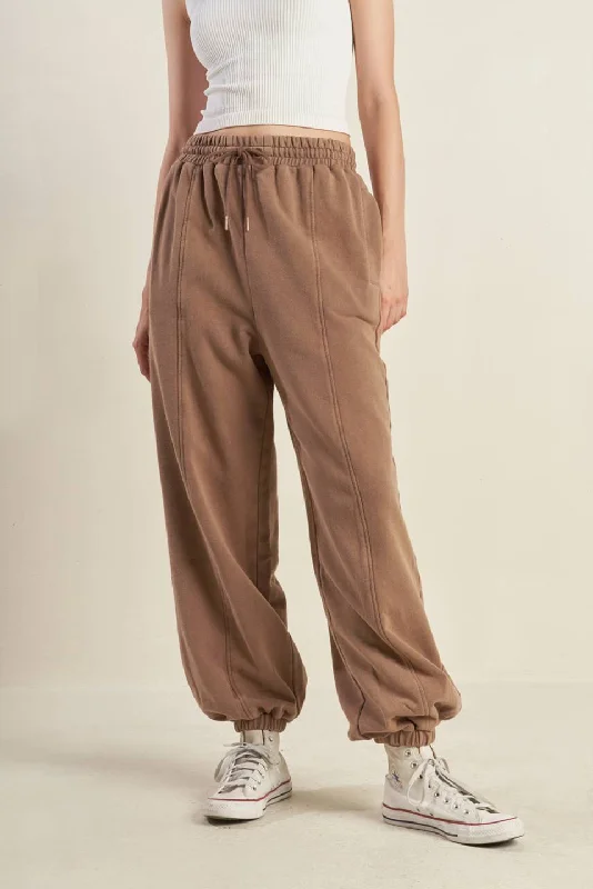 women's leggingsDELIGHTFUL DRAPE FRENCH TERRY JOGGER PANTS