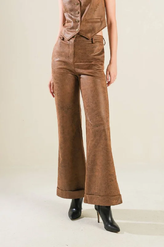 women's cashmere pantsA GIFT FROM LOVE LEATHER PANTS