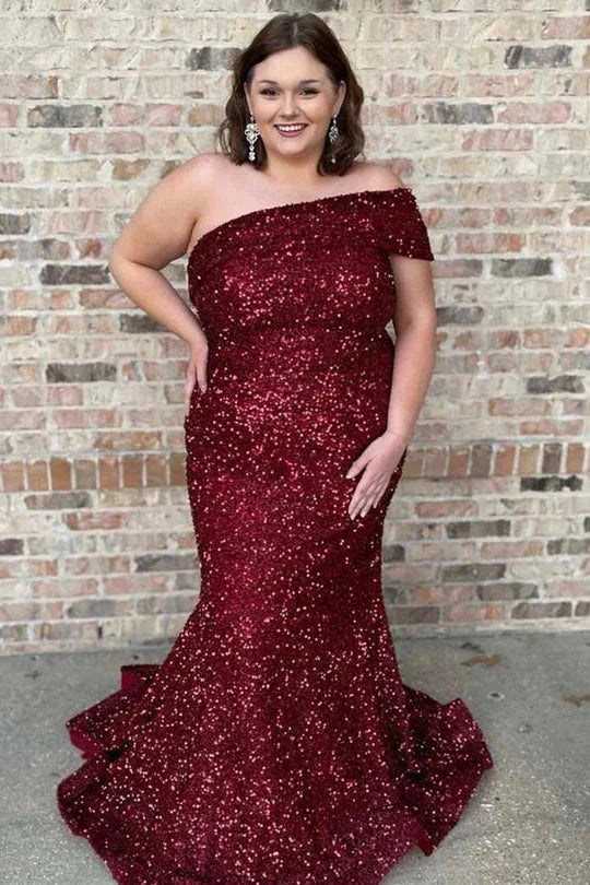 mini prom dressesPlus Size Prom Dress Sequin Off The Shoulder Mermaid Long