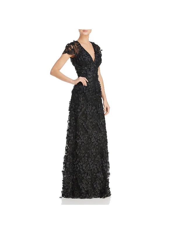 velvet gown dressesWomens Sequined V-Neck Formal Dress