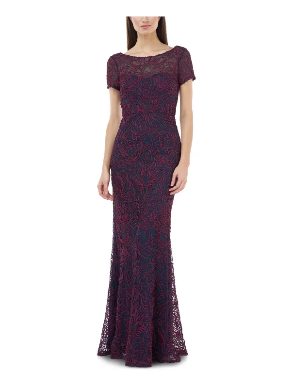 sequined gown dressesWomens Soutache Mermaid Formal Dress